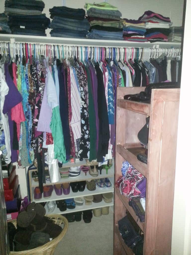 organizing a closet