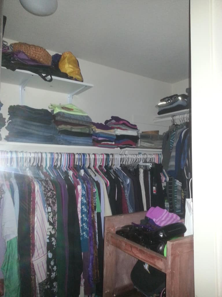 organizing a closet