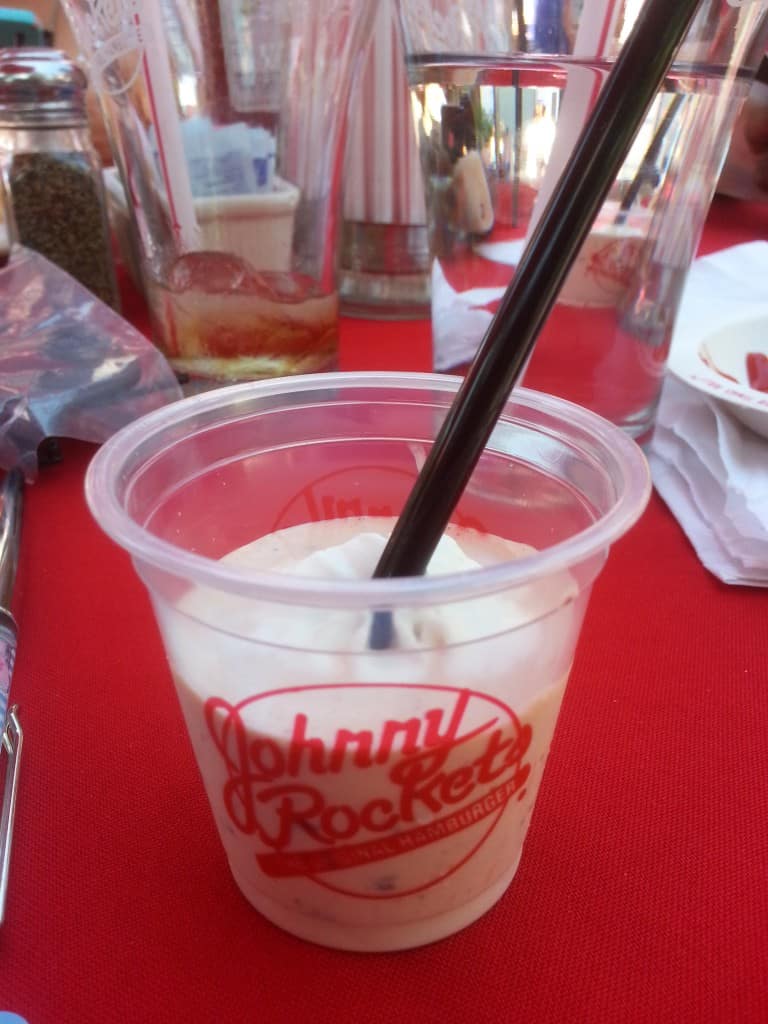 Johnny Rockets vanilla shake month