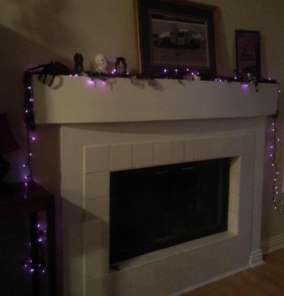 halloween mantel