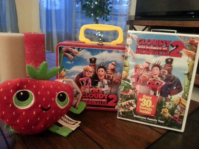 Cloudy With a Chance of Meatballs 2 on DVD and Foodimals!