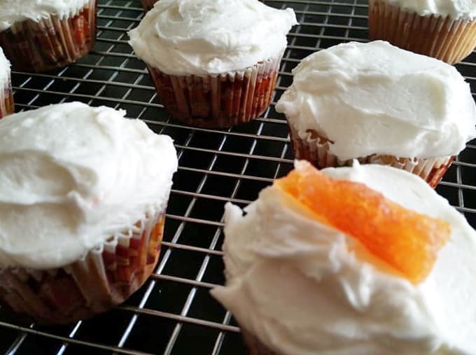 Grapefruit Cupcakes with Citron Buttercream Frosting