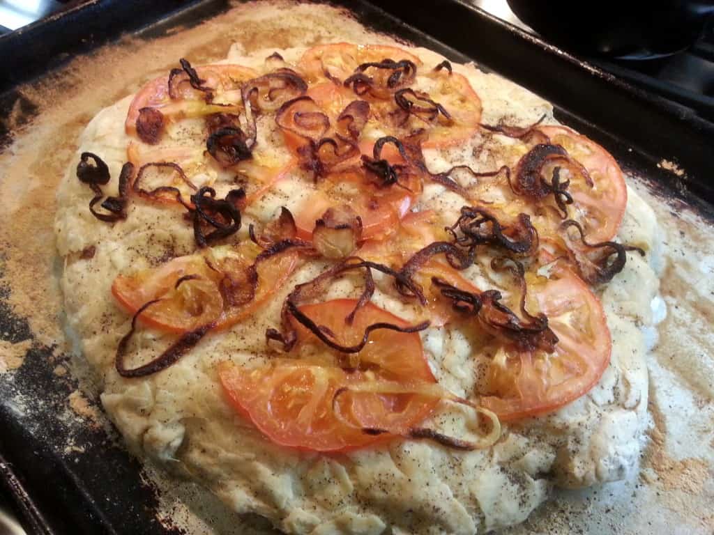 baked focaccia