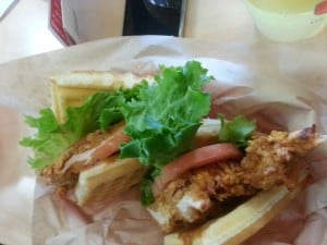 gaufree chicken and waffle