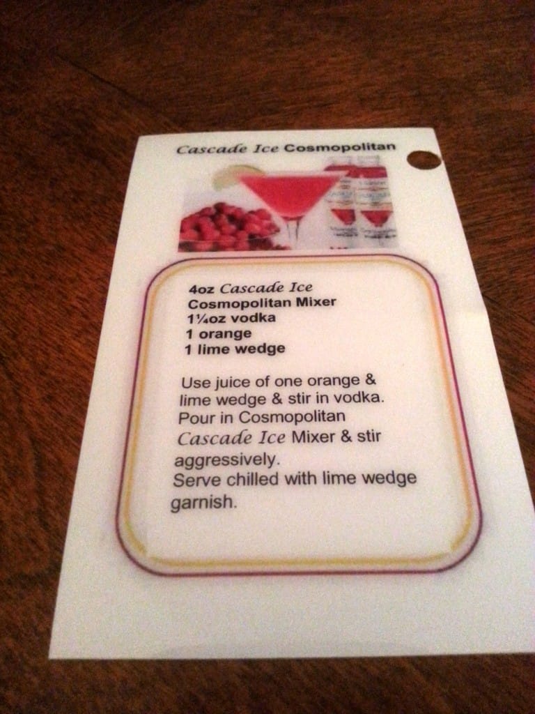 cascade ice cosmopolitan recipe