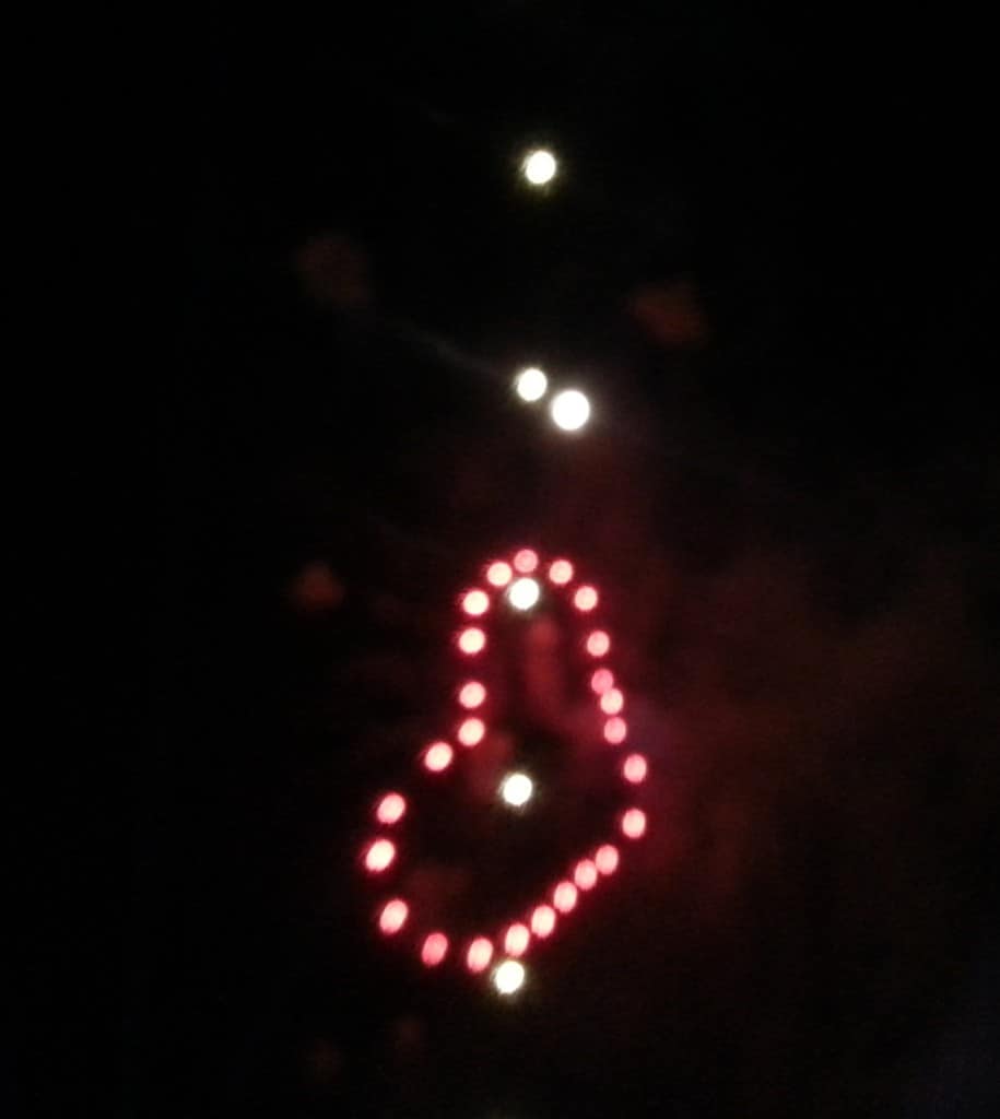 fireworks heart