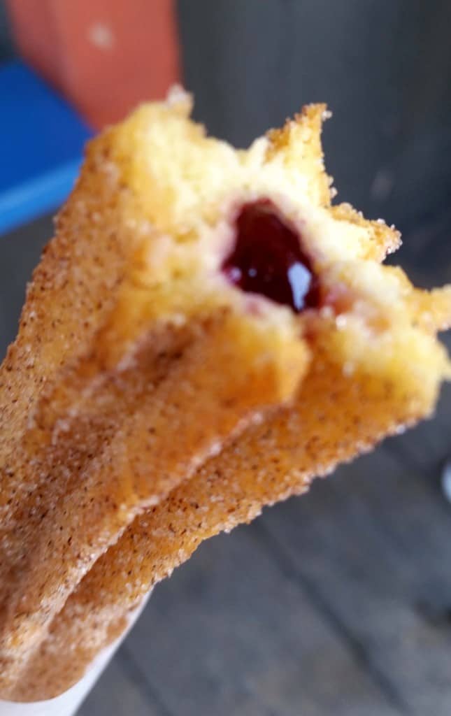 boysenberry filled churro