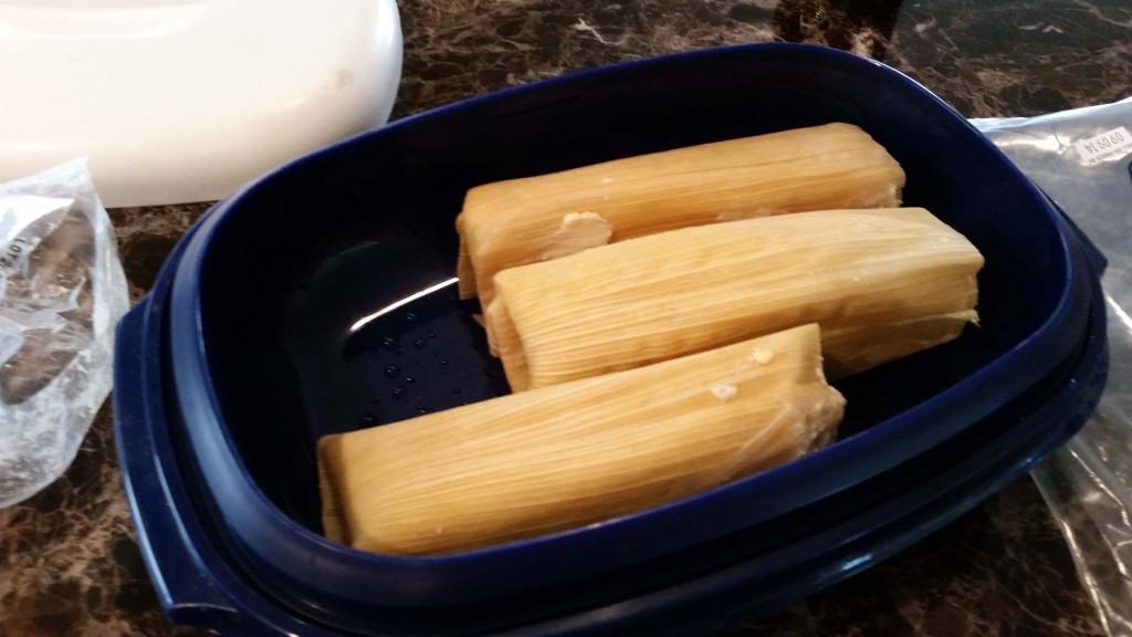 tamales in steamer