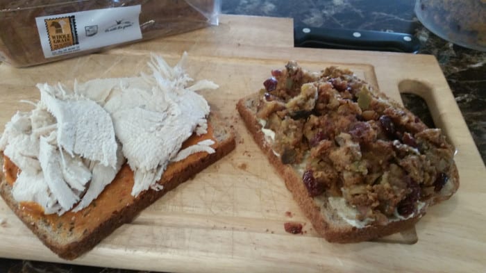 turkey and stuffing sandwich