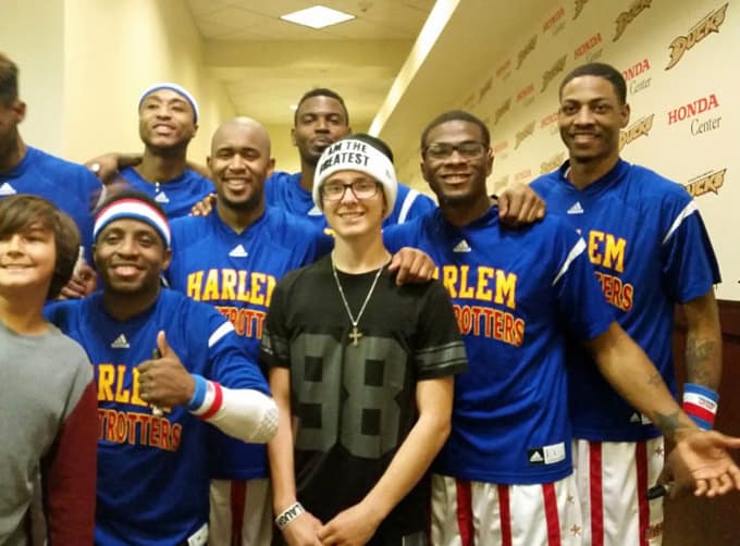 Our Afternoon with the Globies, aka the Harlem Globetrotters
