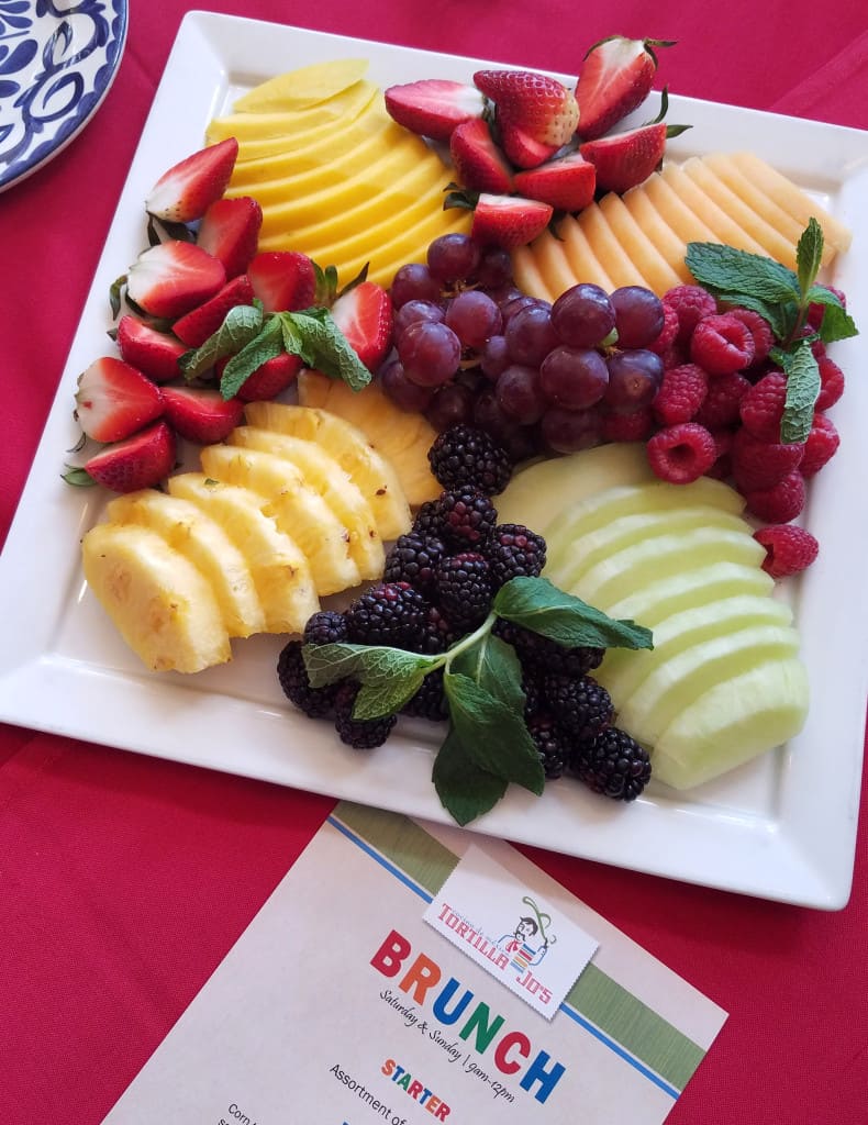 fresh fruit plate