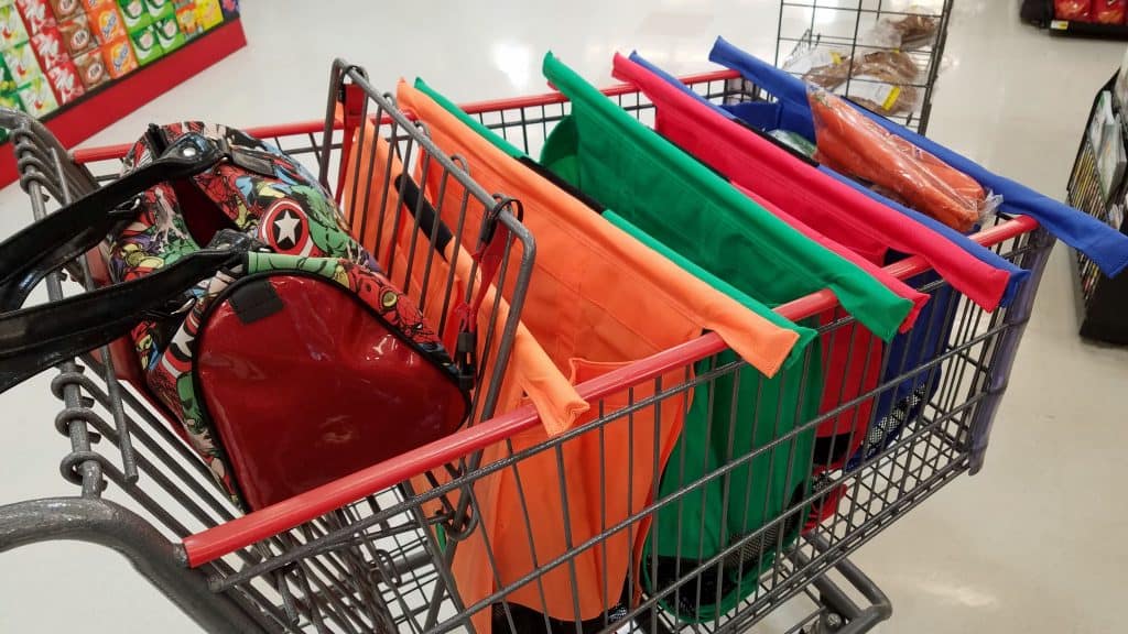 grocery shopping with Trolley Bags