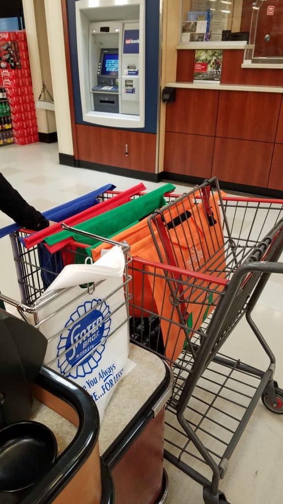 grocery shopping with Trolley Bags