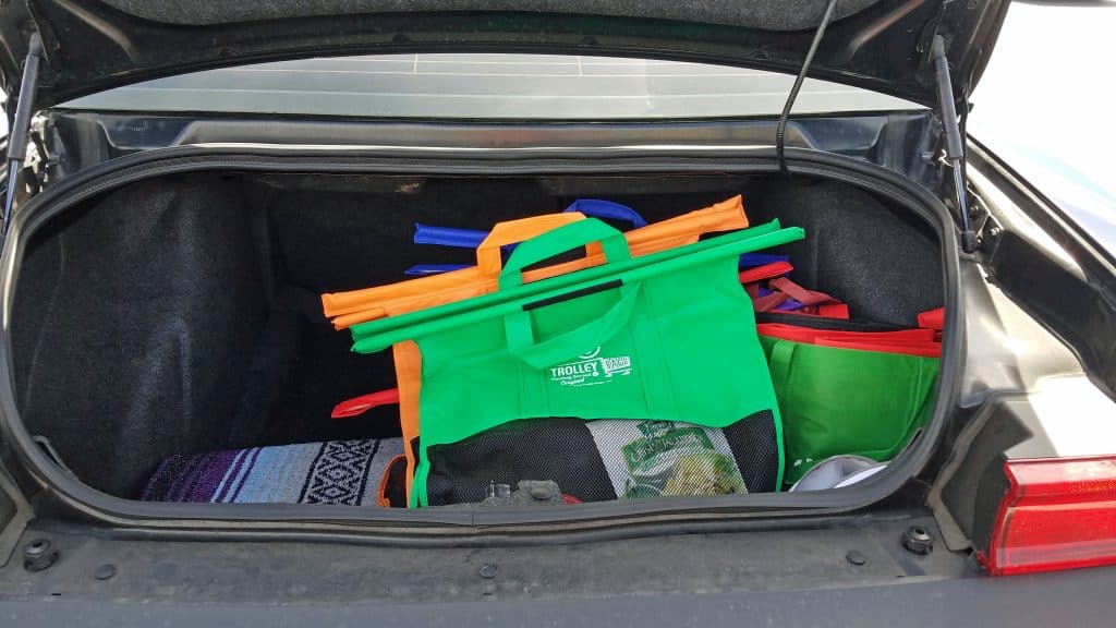 grocery shopping with Trolley Bags