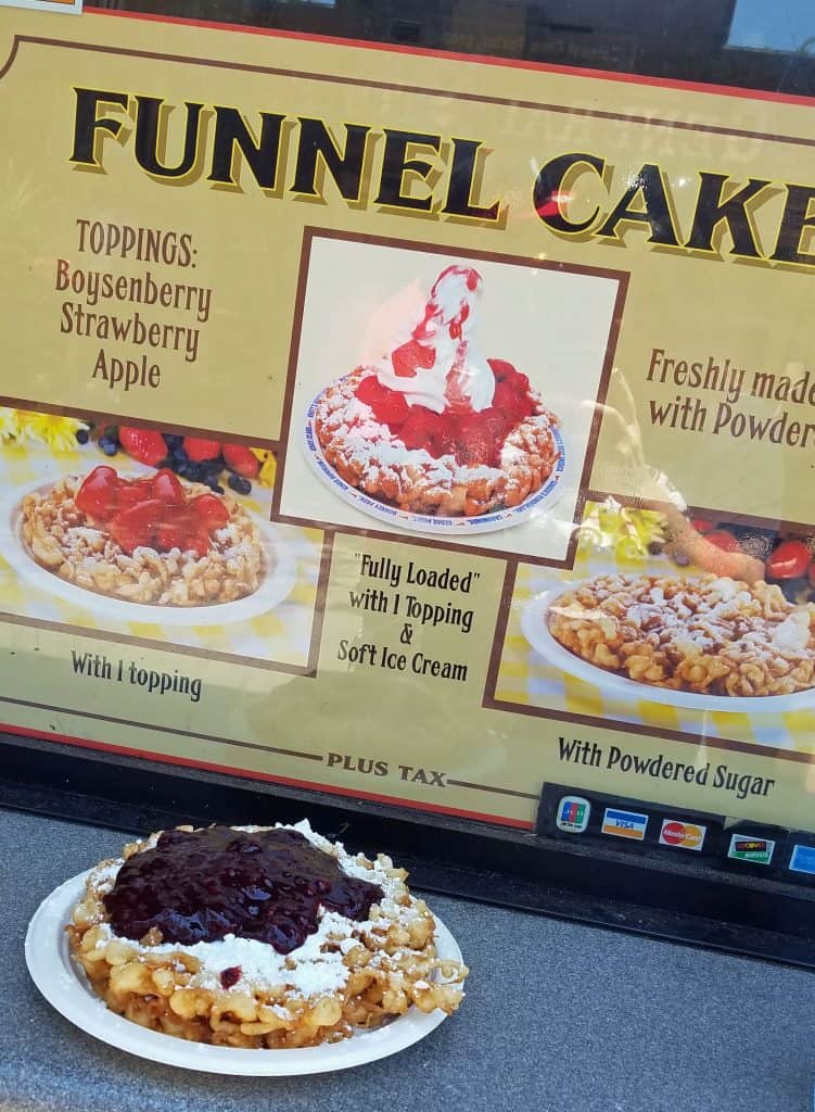 boysenberry funnel cake