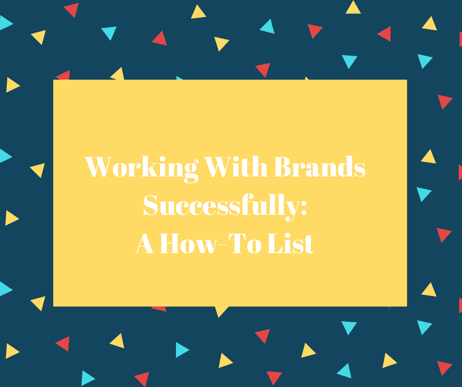 working with brands successfully