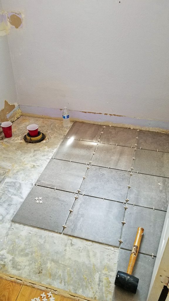 DIY bathroom remodel