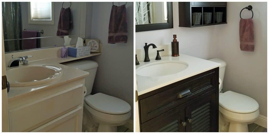 DIY bathroom remodel