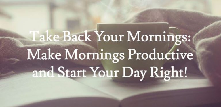 make mornings productive