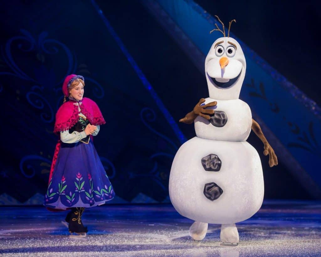Anna and Olaf from Frozen