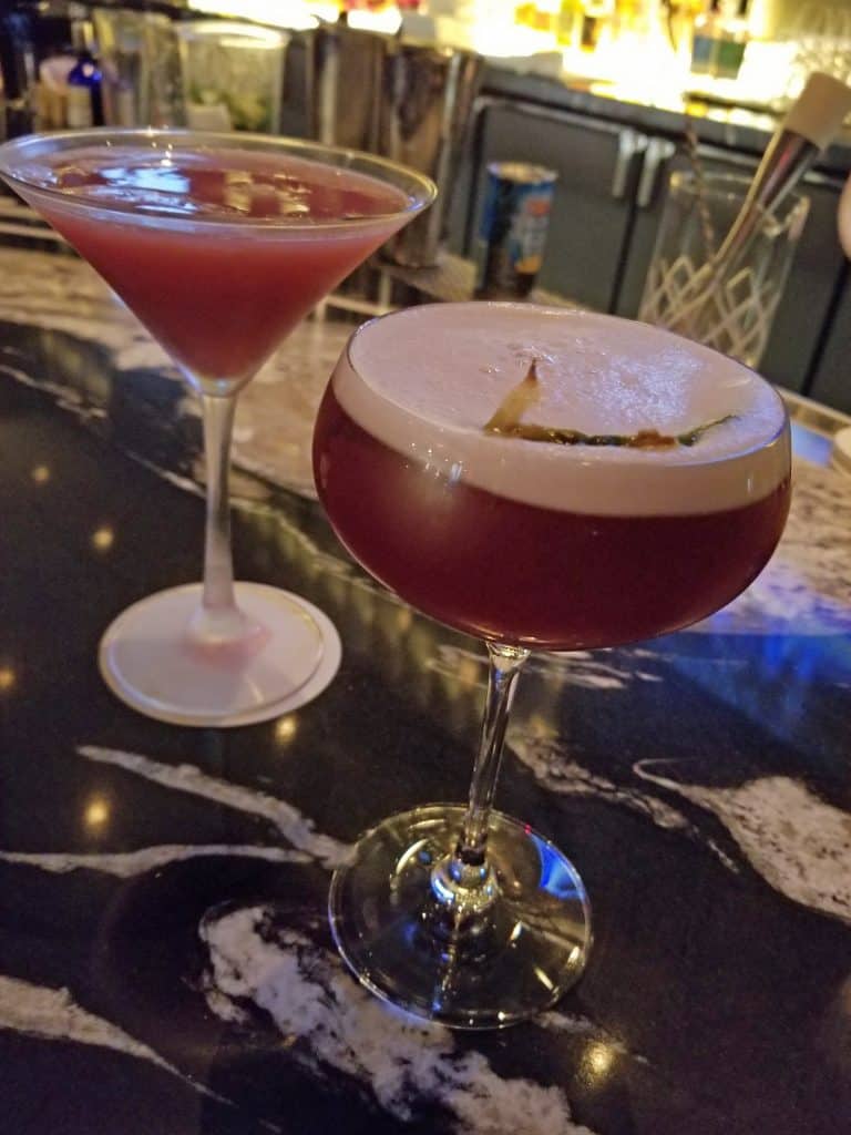 cocktails at Morimoto's