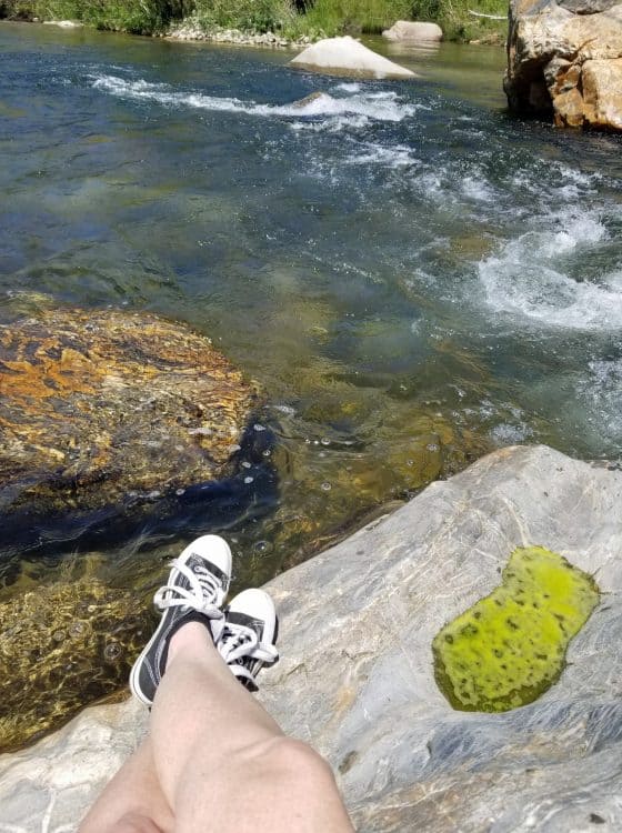 hiking during kern river camping trip