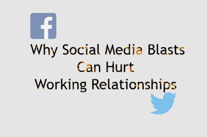 Bloggers and Brands: Social Media Blasts Hurt Working Relationships