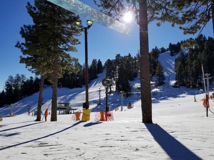 learn to ski resort southern california