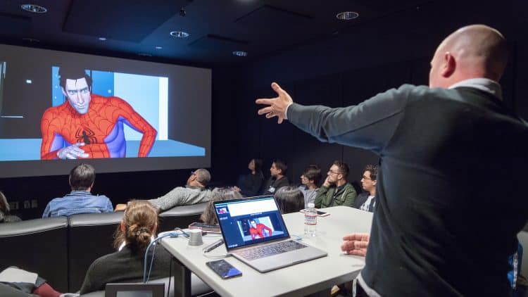 making of spiderman: into the spider-verse Josh Beveridge