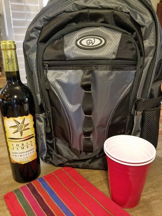 wine backpack