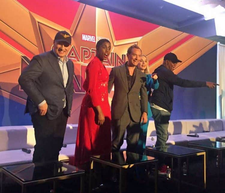 captain marvel cast interview