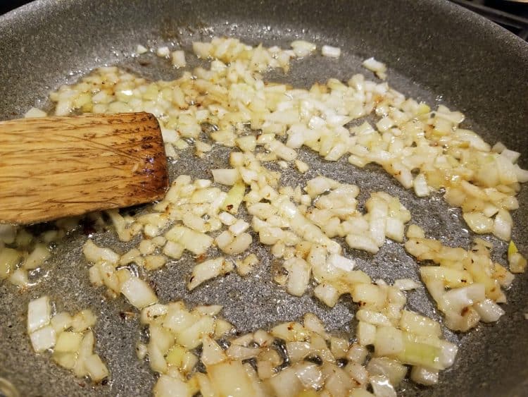 onions for spicy German potato salad