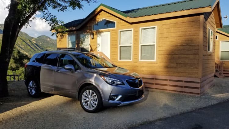 buick envision parked at rancho oso santa barbara rv resort