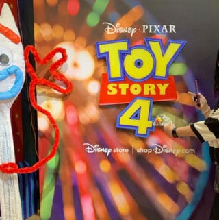 disney store toy story forky selfie