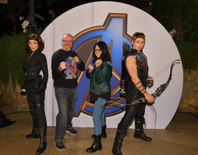 Hawkeye and Black Widow at Disneyland After Dark