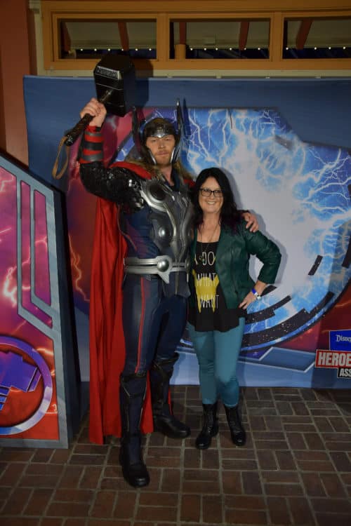 Thor photo opp at Disney California Adventure