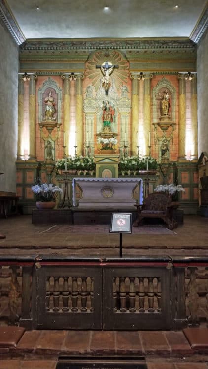 Santa Barbara Mission chapel