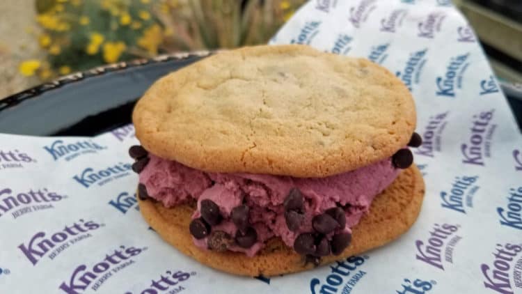 boysenberry ice cream sandwich