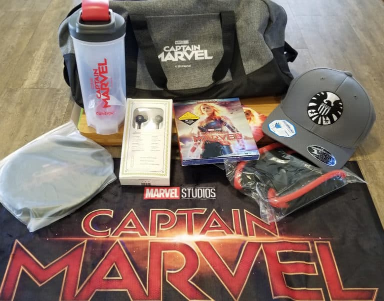 captain marvel workout gear