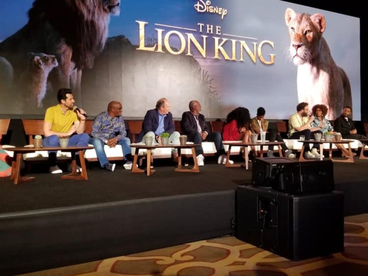 billy eichner and cast of the lion king