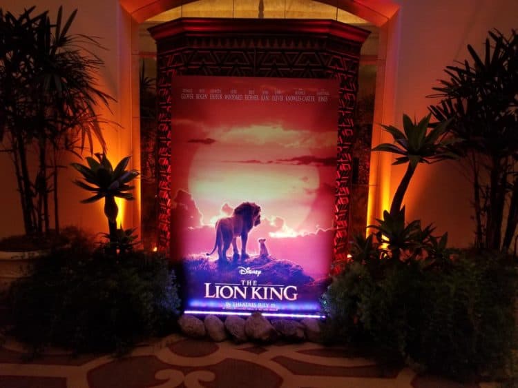 lion king junket poster