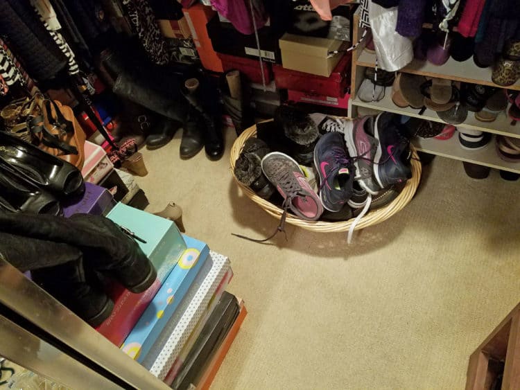 closet organization on a budget