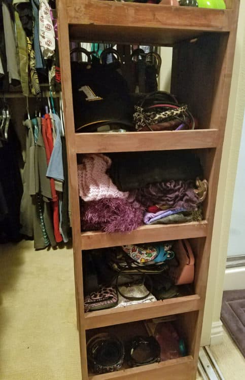 closet organization on a budget