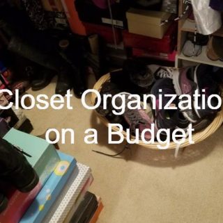 closet organization on a budget