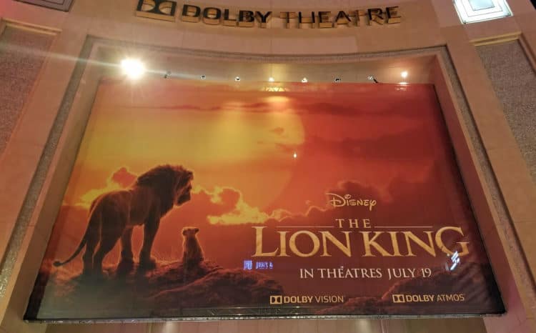 lion king premiere at dolby theater