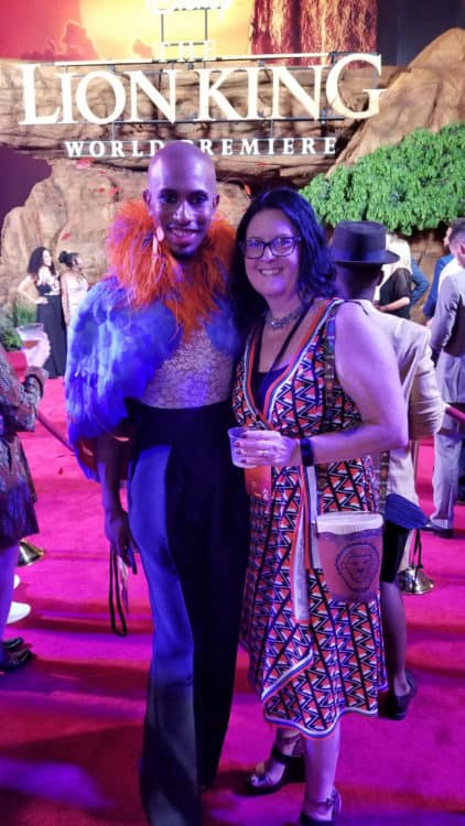 kalen allen at lion king premiere