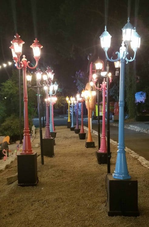 LACMA street lamps