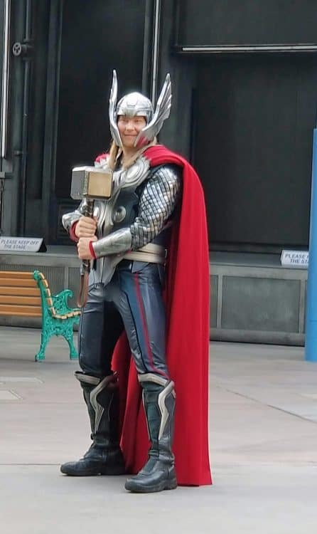 thor at disney california adventure