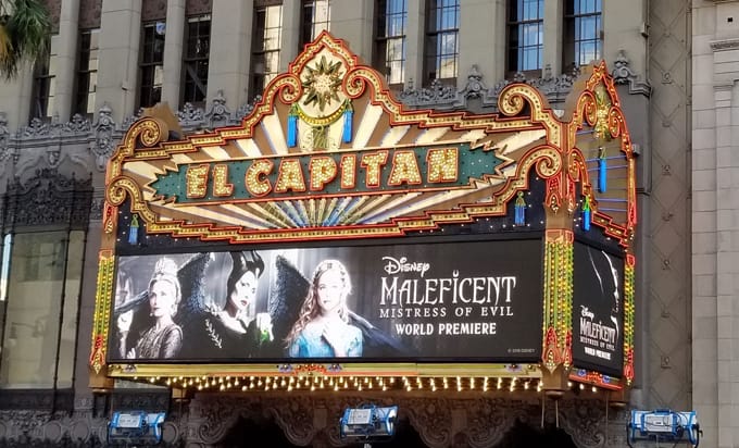 red carpet at the maleficent mistress of evil premiere at the el capitan