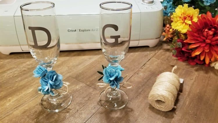 personalized champagne glasses